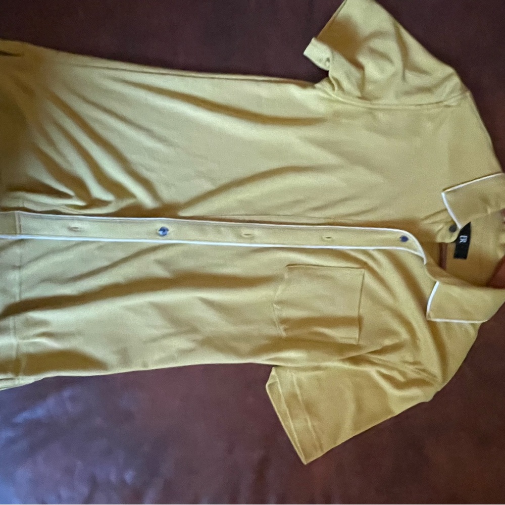Banana Republic Luxe Touch Yellow Shirt